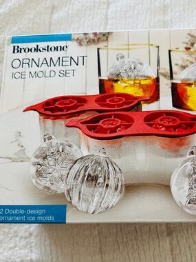 Brookstone Ornament Ice Mold Set – Brand New (Open Box)